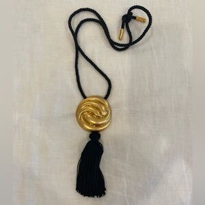 Julietta Gold and Black Hebe Necklace